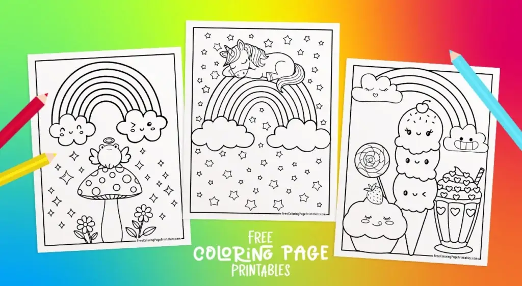 Rainbow Coloring Pages