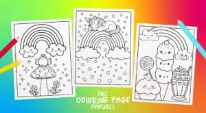 Rainbow Coloring Pages