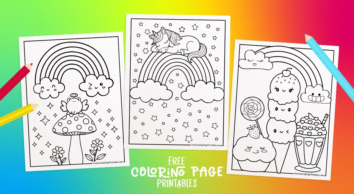Rainbow Coloring Pages