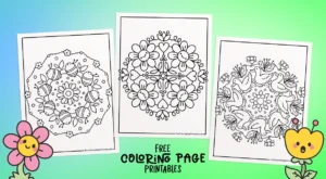 Mandala Coloring Page Banner