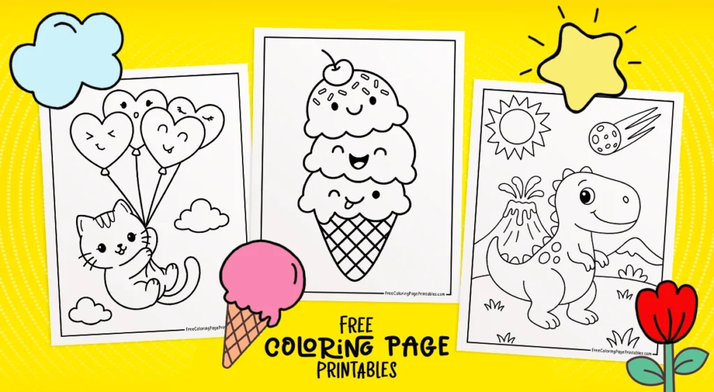 Simple Easy Coloring Pages