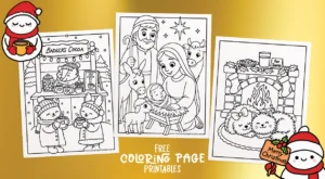 Cute Christmas Coloring Pages